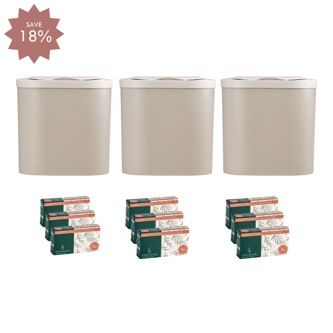 Large Household Pack - 3x Evelaniq Sanitary Units